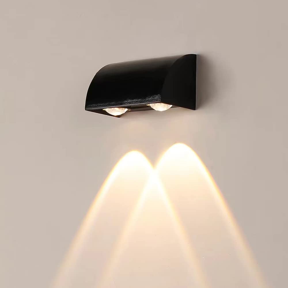 Arandela LED Outdoor 2W Bivolt IP66 – 2 Fachos – Alumínio – Branco Quente 3000K