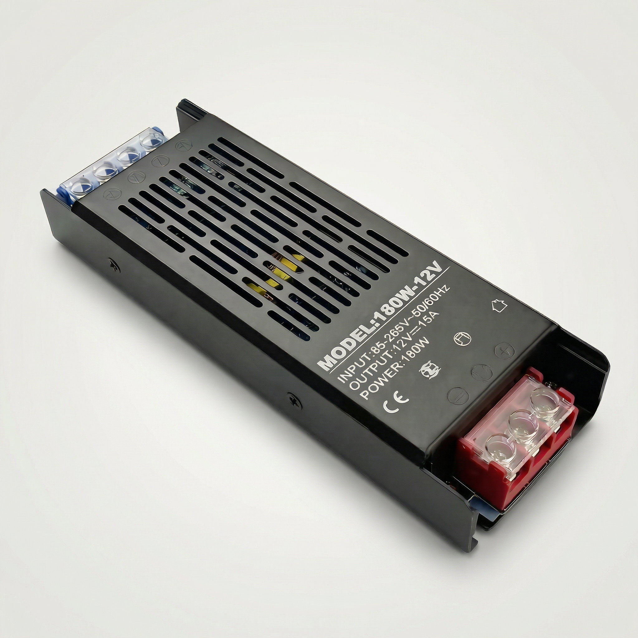 Fonte Chaveada 12V 180W 15A Bivolt para Fita LED – Alta Potência com Proteções