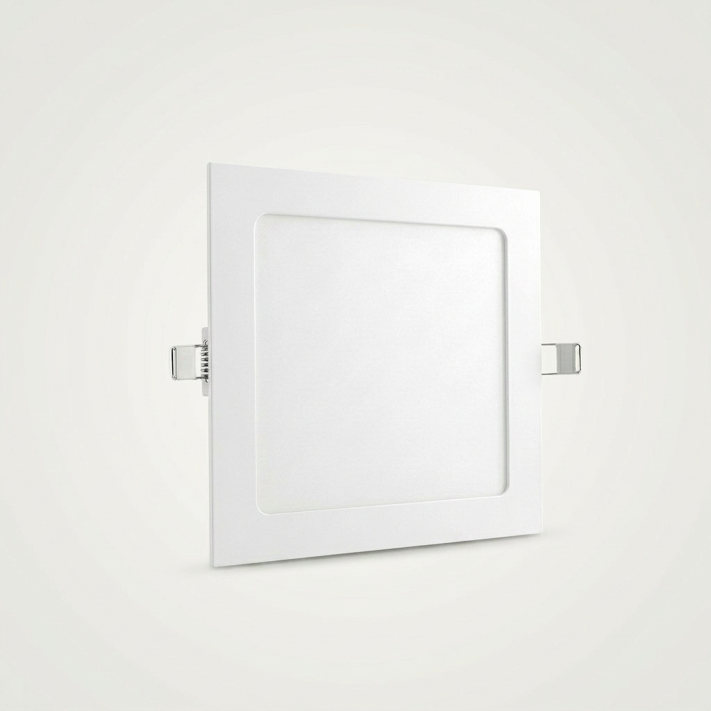 Painel LED 12W Quadrado de Embutir Bivolt – Branco Frio, Neutro ou Quente
