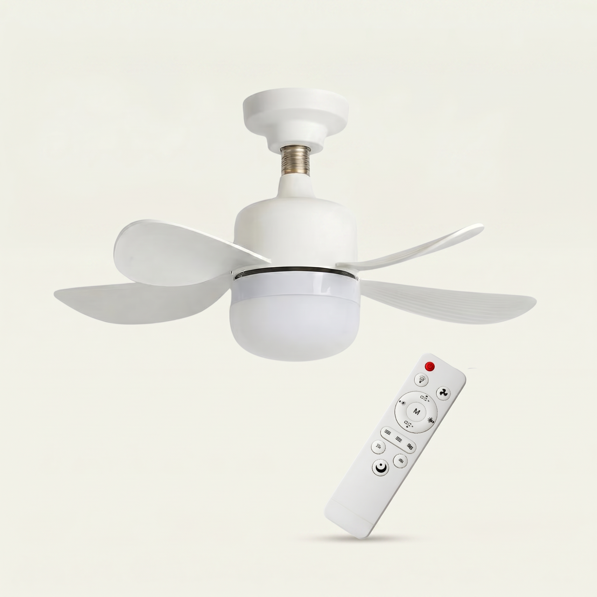 Lâmpada com Ventilador - Little Fan 3 em 1 - Com Controle Remoto - E27 LED 50W