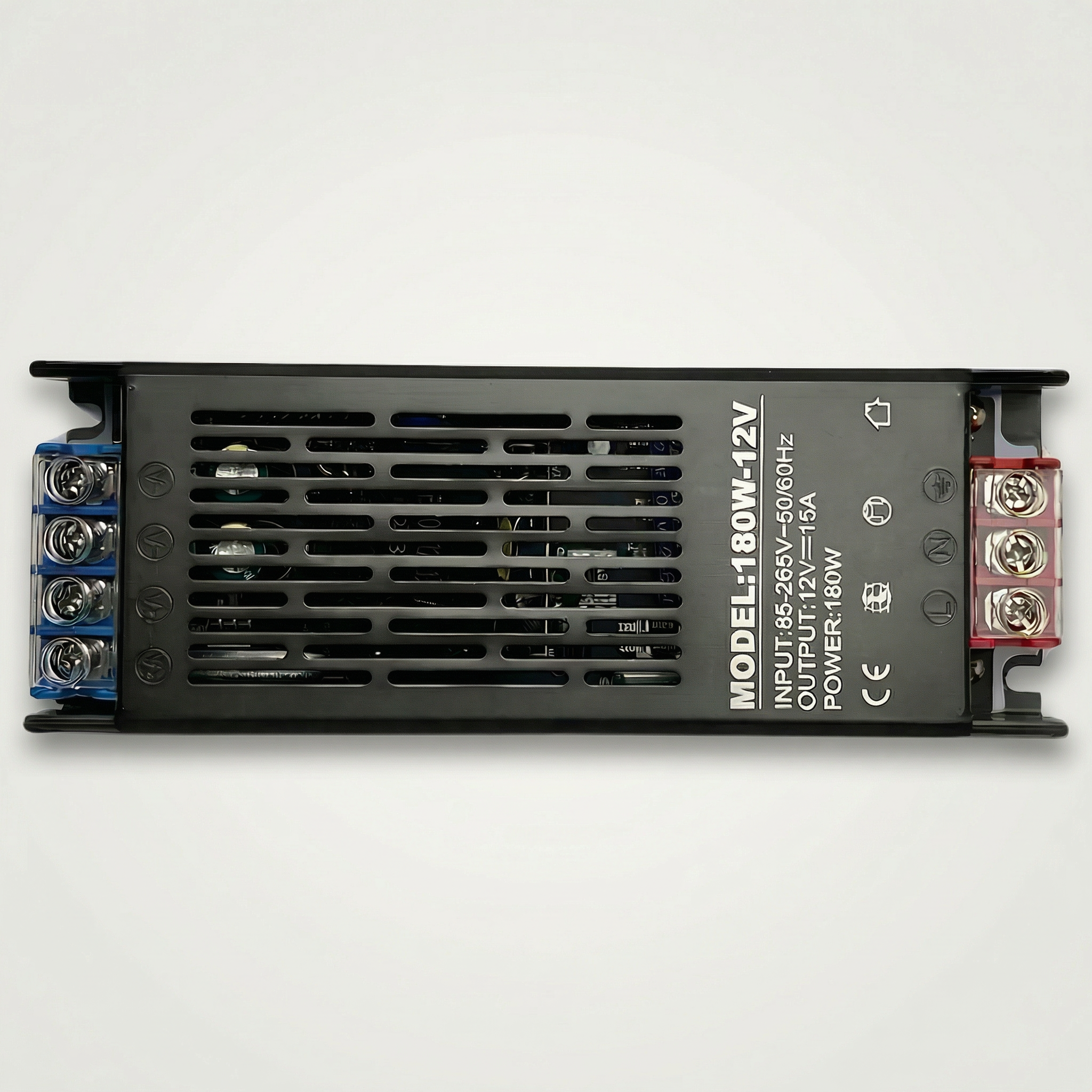 Fonte Chaveada 12V 180W 15A Bivolt para Fita LED – Alta Potência com Proteções