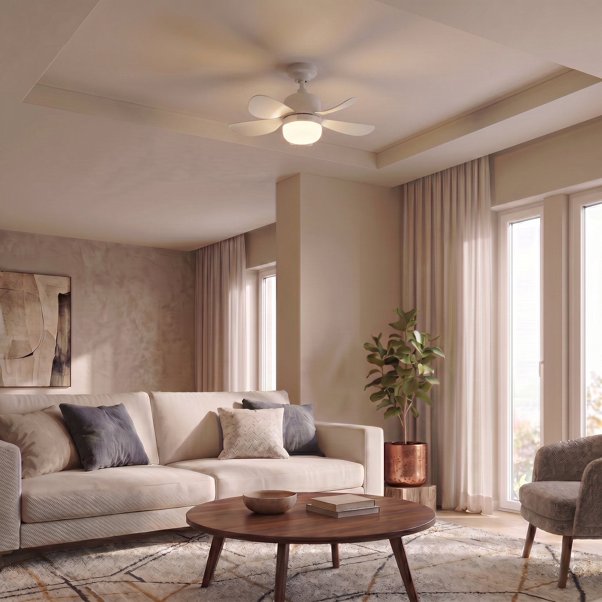 Lâmpada com Ventilador - Little Fan 3 em 1 - Com Controle Remoto - E27 LED 50W