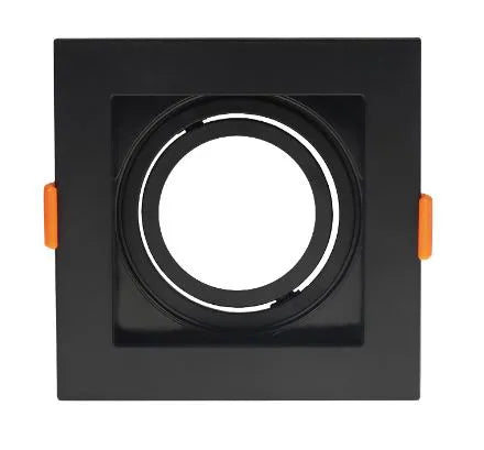 Spot Quadrado de Embutir PAR20 Recuado Direcionável com Soquete E27 – Branco, Preto ou Preto e Branco