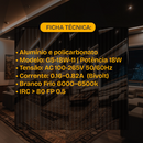 Painel Led 18w Embutir Redondo Aluminio 6500k Bivolt 110v/220v