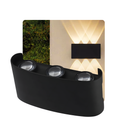 Kit 3 Arandelas Led Meia Lua 6w Bivolt Aprova D'agua 3000k