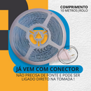 Fita LED 3528TD 240D IP44 127V com Fonte Fixa Branco Quente 48W/m