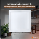 Painel 25w Embutir Bivolt Quadrado Slim - Branco Frio (6500k)