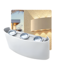 Arandela Externa Led 6w Lente 6 Fachos Branco 3000k Bivolt