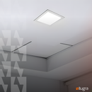 Painel 25w Embutir Bivolt Quadrado Slim - Branco Frio (6500k)