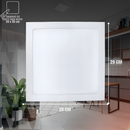 Painel 25w Embutir Bivolt Quadrado Slim - Branco Frio (6500k)