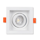 Spot de Embutir Quadrado Recuado MR16 com Lâmpada LED Dicroica