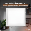Kit 2 Painel Plafon Led Embutir 40x40 40w Luz Branco 6500k