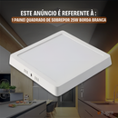Painel Plafon LED 25W Quadrado Slim Sobrepor Branco Frio