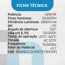 Fita LED 3528TD 240D IP44 127V com Fonte Fixa Branco Quente 48W/m
