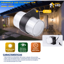 Arandela 10W Modelo BD6-10Y Lâmpada Branca com suporte Preto - Casa Led Mais