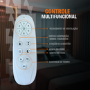 Ventilador de Teto com Controle Remoto Retrátil 4 Hélices Branco
