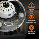 Ventilador de Teto com Controle Remoto Retrátil 4 Hélices Branco