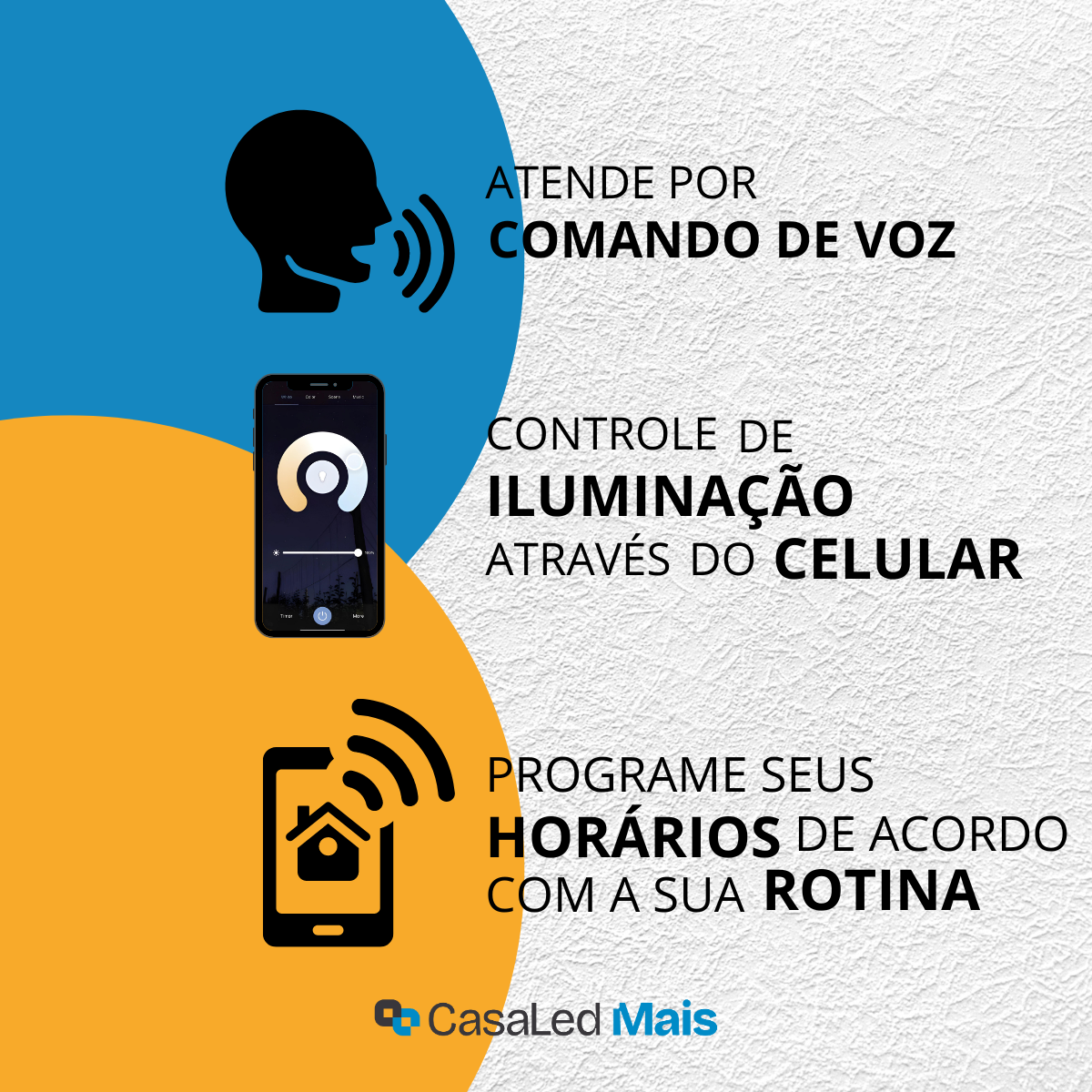 Painel Sobrepor 18W Quadrado Smart Wi-Fi