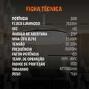 Ventilador de Teto com Controle Remoto Retrátil 4 Hélices Branco