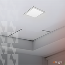 Kit com 3 Painéis Plafon LED de Embutir 18W Quadrado - Branco 20x20cm