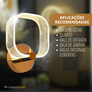 Luminária Arandela Led 8w Moderna Quadrada Bivolt 3 Cores