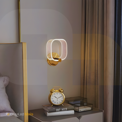 Arandela LED Pétala 8W Quadrada Bivolt – 3 Cores em 1