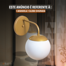 Arandela de Parede com 1 Globo - Iluminação Moderna e Elegante