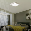 Painel Plafon LED 25W Quadrado Slim Sobrepor Branco Frio