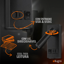 Kit 2 Arandela USB e USBC De Cabeceira Moderna Para Leitura