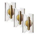 Kit 3 Arandelas  Stellare Led 14w Dourada Parede Interna