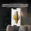 Kit 3 Arandelas  Stellare Led 14w Dourada Parede Interna