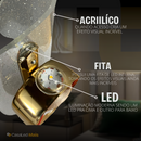 Luminária Arandela 14w Dourada Led Parede Interna