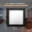 Painel plafon LED embutir quadrado 18w, branco frio, bivolt, 20x20 cm