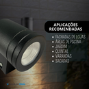 Arandela De Parede Titan 5w Branco Quente Alumínio Externa Bivolt