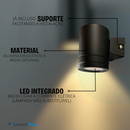 Kit 3 Arandelas Titan 5w Sobrepor Externa Prova D'água