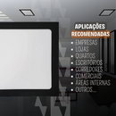 Kit com 3 Painéis Plafon LED de Embutir 18W Quadrado - Branco 20x20cm