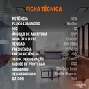 Kit com 3 Painéis Plafon LED de Embutir 18W Quadrado - Branco 20x20cm