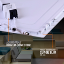 Kit 2 Painel Plafon Led Embutir 40x40 40w Luz Branco 6500k