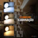 Spot de Embutir Quadrado Recuado MR16 com Lâmpada LED Dicroica