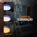 Ventilador de Teto com Controle Remoto Retrátil 4 Hélices Branco com Rose