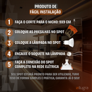 Spot de Embutir Quadrado Recuado MR16 com Lâmpada LED Dicroica