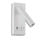 Kit 2 Arandela USB e USBC De Cabeceira Moderna Para Leitura