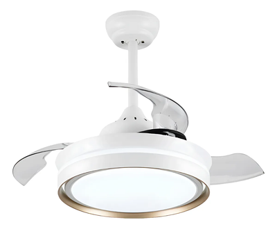 Ventilador de Teto Little Breeze 36” 30W LED - Com Pás Retráteis e Controle Remoto - Bivolt