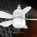 LAMPADA COM VENTILADOR LITTLE FAN 3 EM 1 E27