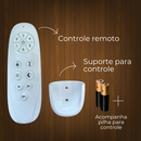 Ventilador de Teto Retrátil com 4 Hélices Cristal e Controle Remoto