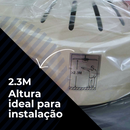 Ventilador de Teto Retrátil com 4 Hélices Cristal e Controle Remoto
