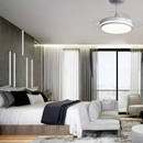 Ventilador de Teto Retrátil com 4 Hélices Cristal e Controle Remoto