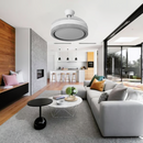 Ventilador de Teto Retrátil com 4 Hélices Cristal e Controle Remoto