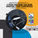 Fita LED RGB Digital 5m - 12V, 180 LEDs/m, Dimerizável, Modelo 2811