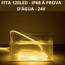 Fita LED IP68 3528 - 5m, 120 LEDs/m, à Prova d'Água
